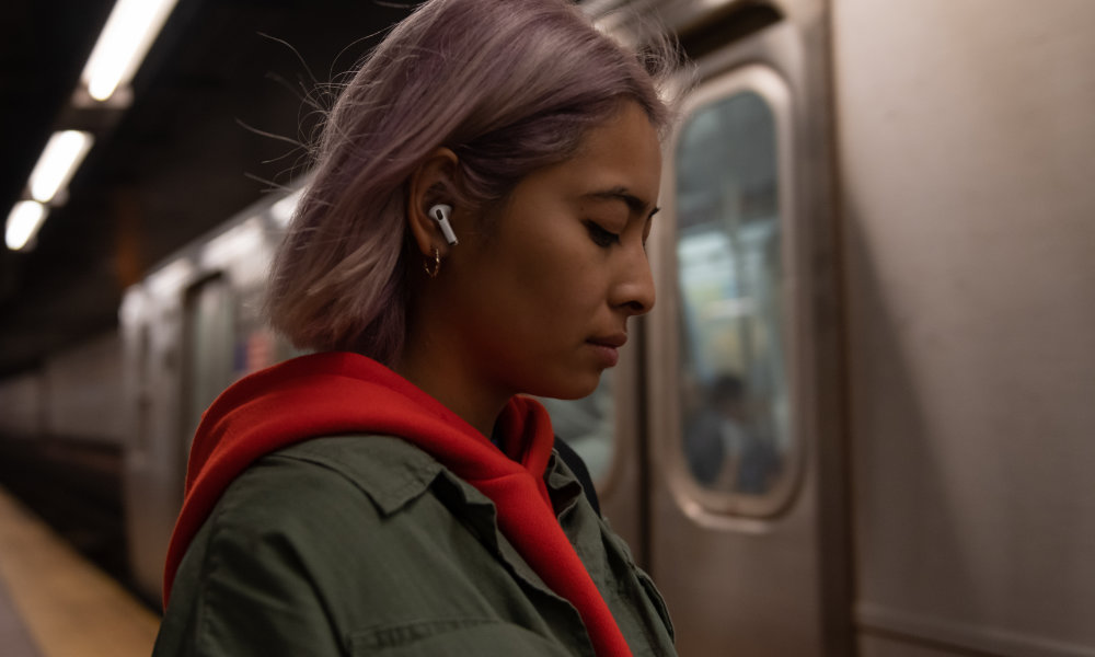 Woman Wearing AirPods Pro