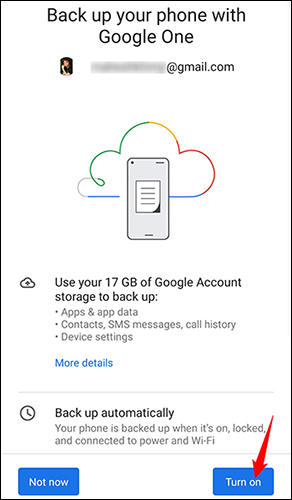 Select "Turn On" in the bottom-right corner.