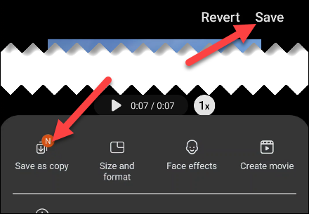 Tap "Save" or "Save Copy."