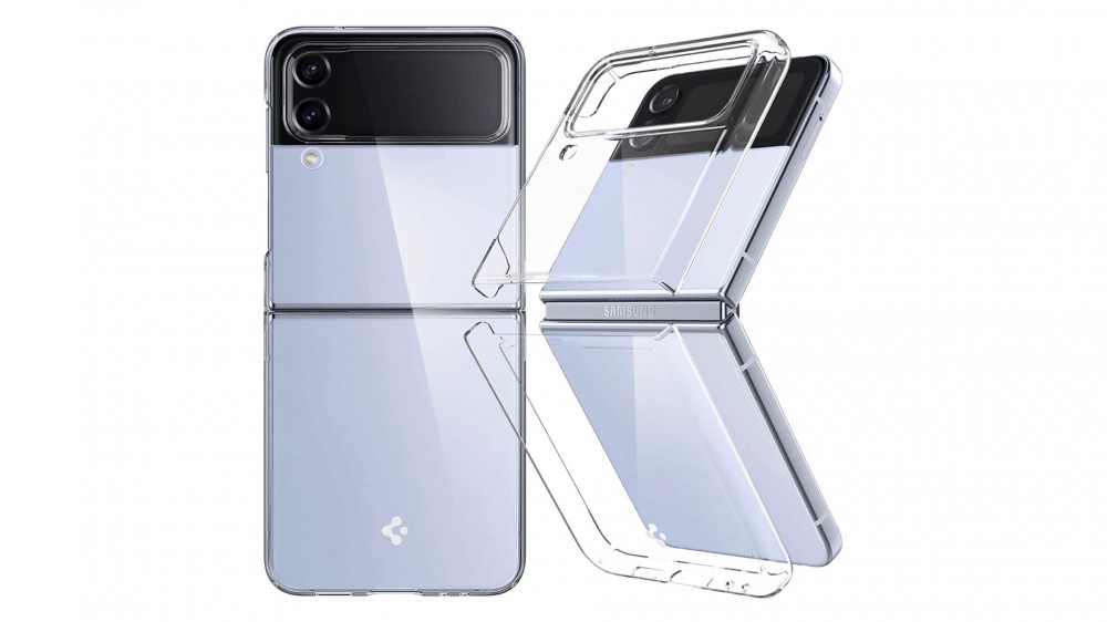 clear case on the Galaxy Z Flip 4