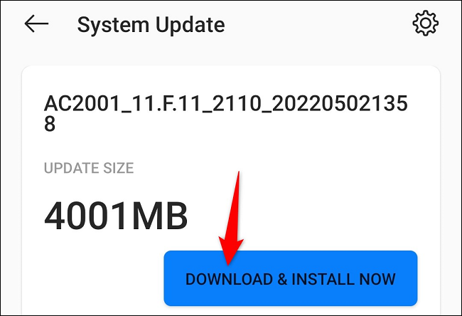 Select "Download & Install Now."