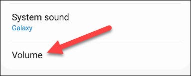 Select "Volume."