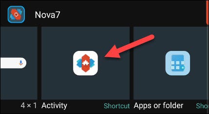 Nova Activity widget.