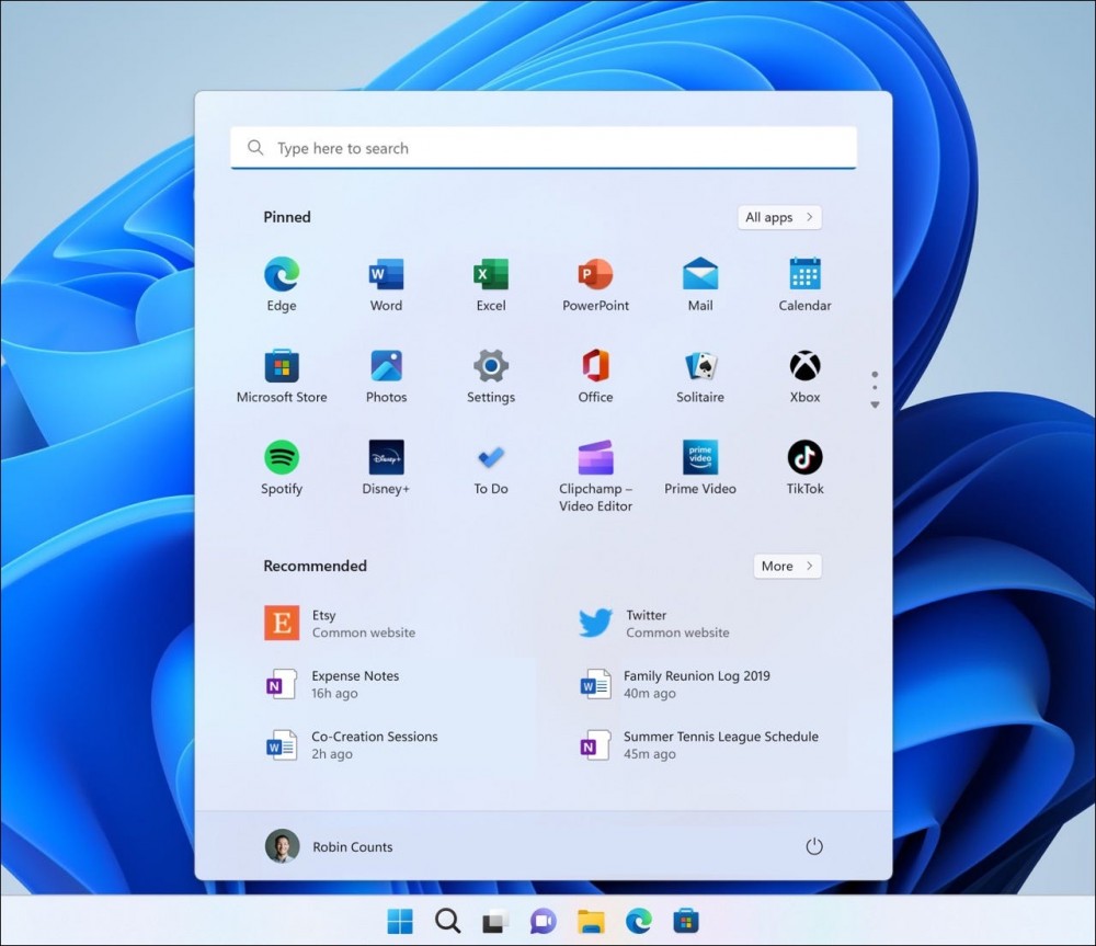 Recommended sites in Windows 11 Start Menu